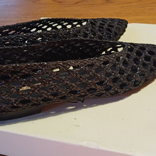 Corina black ballerinas like new, synthetic leather, size 37