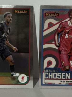 Topps Merlin Trey Nyoni Chosen Ones RC Insert and Base Card like new