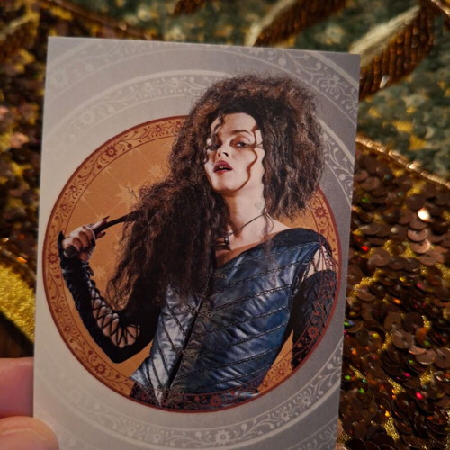 Harry Potter Belatrix collectible card new, rare, glossy