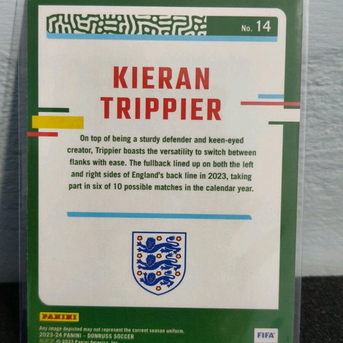 Panini Donruss Soccer Kieran Trippier Cubic Parallel Card 2023-24 new