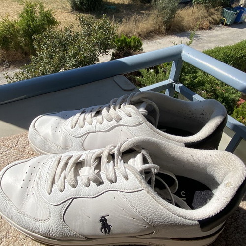 Ralph Lauren sneakers size 43 used, white