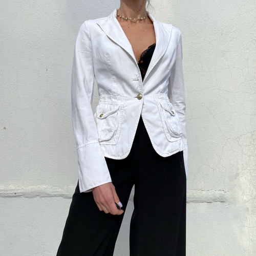 Pinko jacket like new, vintage, size M/L, white