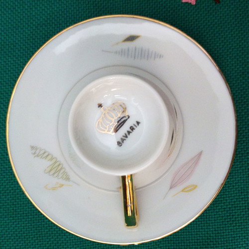 Bavaria coffee set 1960 like new, 4 pieces with saucers