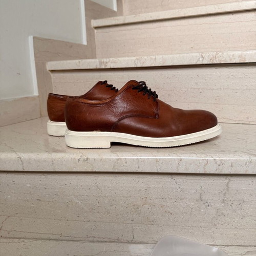 Brown leather casual shoes Zara used, -  16,00 - Vendora.cy