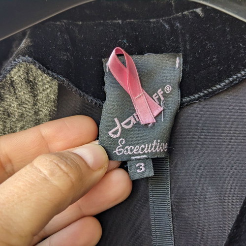 Danoff velour jacket used, black, size M