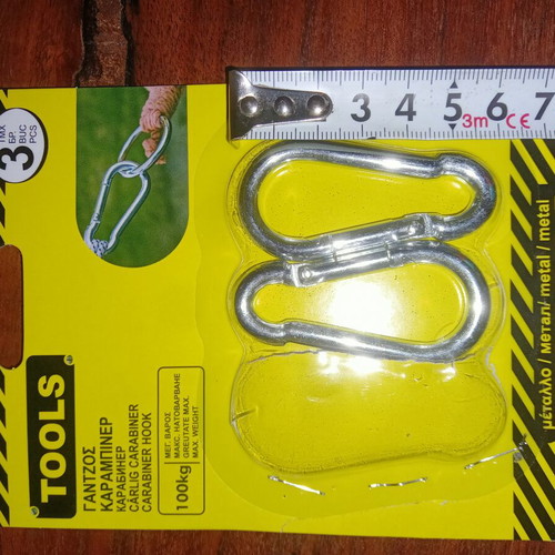 Carabiner rings new, set of 2 pieces