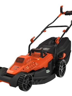 Black & Decker 1800W lawn mower with ergonomic handle design