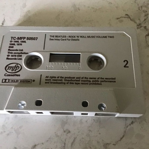 The Beatles Rock and Roll Music cassette used, pop