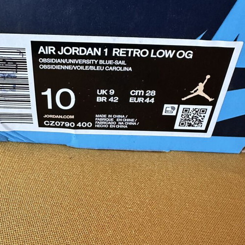 Nike Air Jordan Retro Low sneakers brand new, size 44, black and blue
