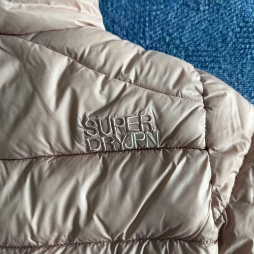 Superdry Hooded Fuji Padded Jacket, women's, vintage blush pink