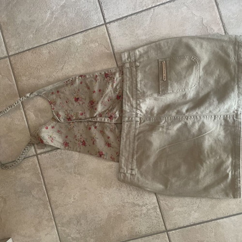 BSB Salopette like new, khaki with mini skirt