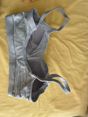 Gray bustier size small new with padding