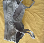 Gray bustier size small new with padding