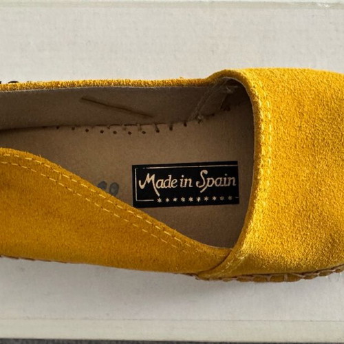 Women's espadrilles like new, yellow, Adam's Shoes, size 36