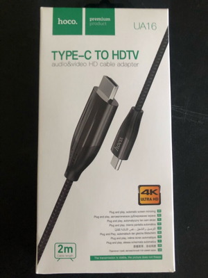 Hoco UA16 Type-C to HDTV cable adapter new
