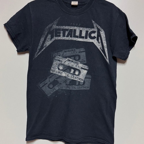 Metallica official t-shirt no life ‘till leather size S used black
