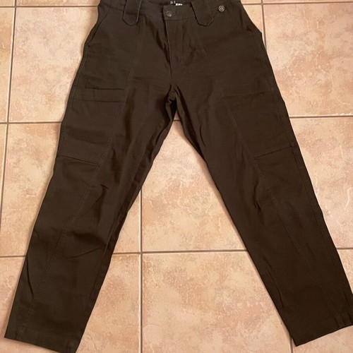A.L.E. dark brown pants used, lightly worn, size S