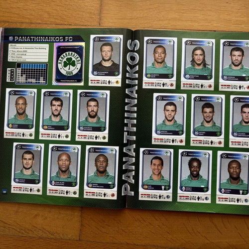 Panini Champions League 2010-2011 sticker album, complete
