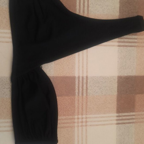 H&M bikini top used, size 38 black