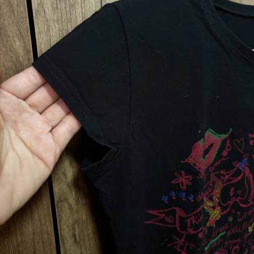 Short-sleeve shirt used, Greek made, 100% cotton, black