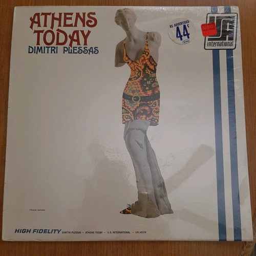 Athens Today Dimitri Plessas vinyl record new, 1966 American production