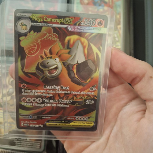 Mega Camerupt ex Pokemon card like new