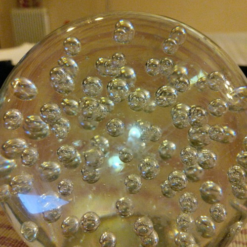 Glass ball Murano style used with small scratches