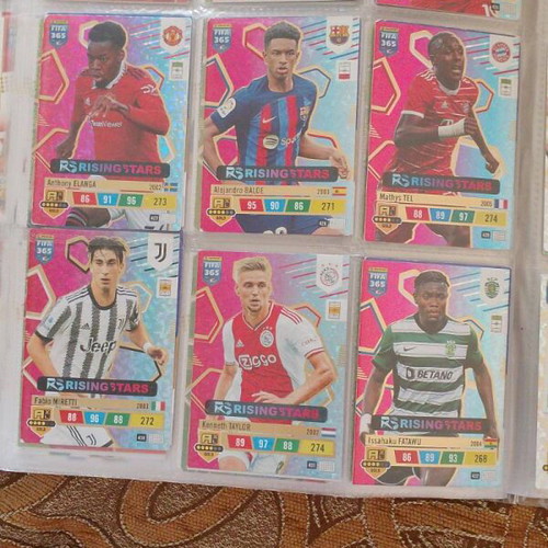 Football player card collection album like new