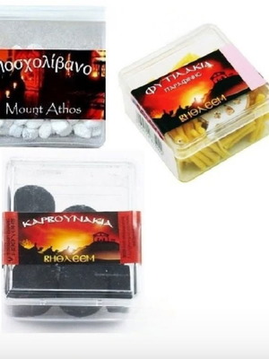 Cemetery incense set new, moscholivano and charcoal