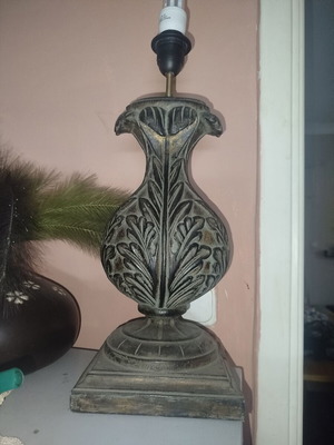 Table lamp used, height 48 cm