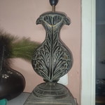 Table lamp used, height 48 cm