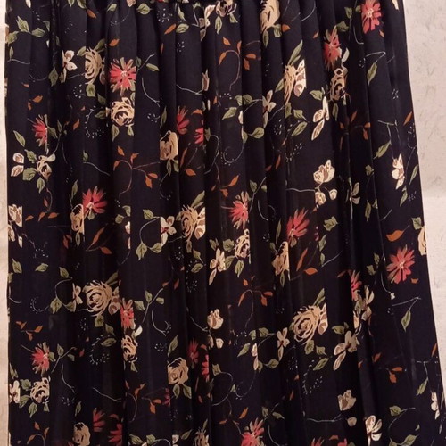 Summer pleated skirt used, floral, size S