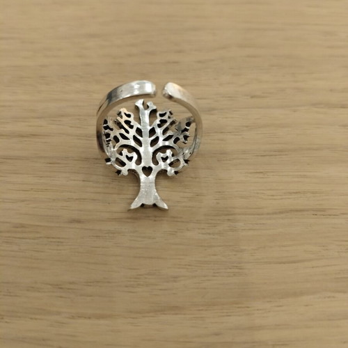 Ethnasia adjustable ring Tree of Life silver new