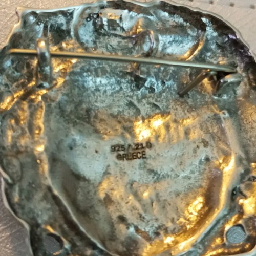 Lalaunis A21 925 pendant and silver pin used, vintage