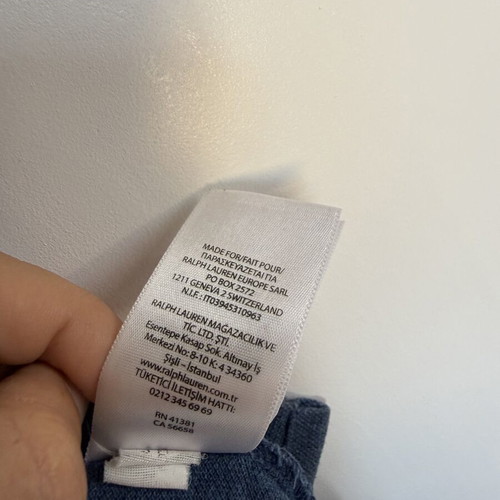 Polo Ralph Lauren polo t-shirt size M like new, blue