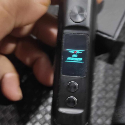 Oxva Unibox Mod 80W black metal with silicone case and leather
