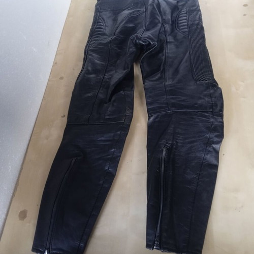 Polo Leather Motorcycle Pants used, size S, with knee protectors