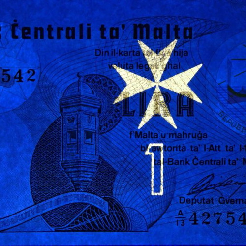 Malta 1 Lira Banknote 1979 new