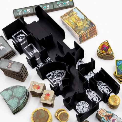 Orloj Board Game Organizer New 3D Printed Insert with Thematic Lids