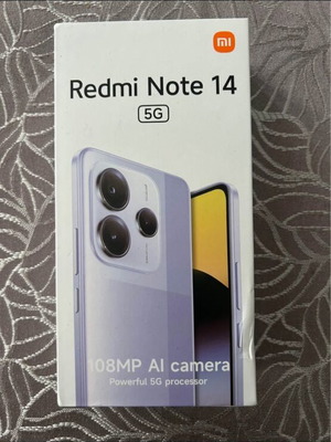 Xiaomi Redmi Note 14 5G new, black, 6GB RAM, 128GB ROM