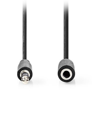 3.5in Jack M-F аудио кабел 2м нов, черен