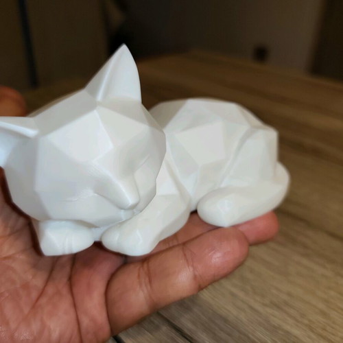 3D Printed Geometric Cat new minimal decorative figurine