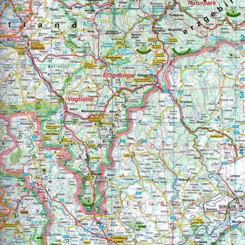 Road Atlas Germany Austria Switzerland Europa new