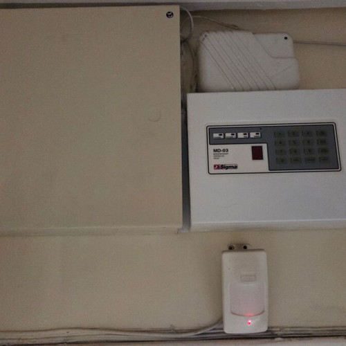 Rokonet Orbit-Pro wired alarm system with Sigma MD-03 telephone dialer