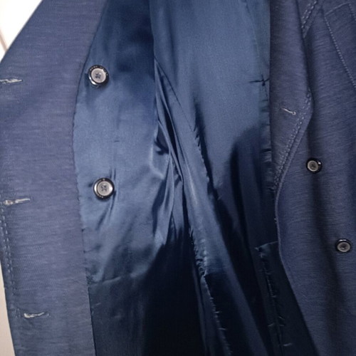 Zara blue trench coat like new with pockets and belt