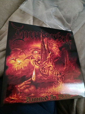 Immortal Damned In Black βινύλιο LP καινούργιο, limited edition, Oxblood & Orange Crush Swirl