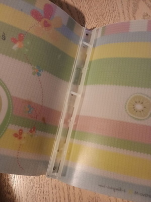 Folder for transparencies used