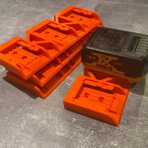 Dewalt 18v wall mount for 3 batteries made to order