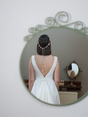 Wedding dress Ioanna Kourbela like new with free crown