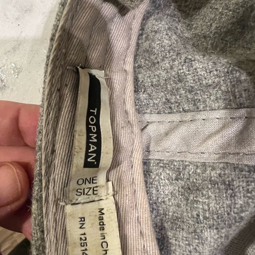 Topman baseball cap cotton gray like new